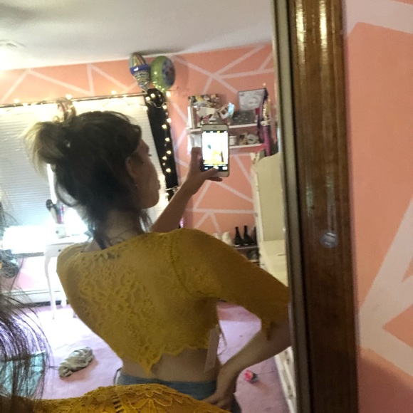 Yellow Crop Top - Picture 2 of 2